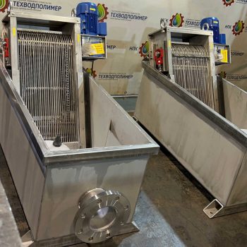 Решетки грабельные в емкости